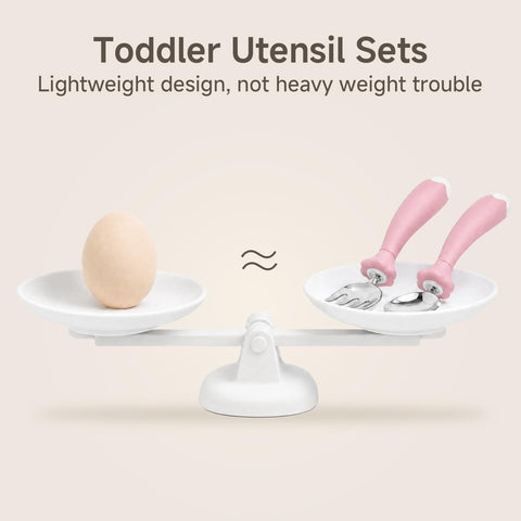 2 Pcs Toddler Utensils with Case