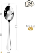 Droplet Set Of 24 Dinner Spoons - HK4412-Spoon24P