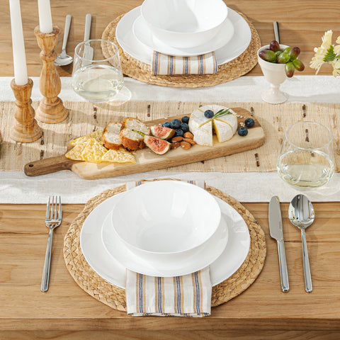 Vetro 12 Piece Dinnerware Set, Service for 4 - WK11701-WH12