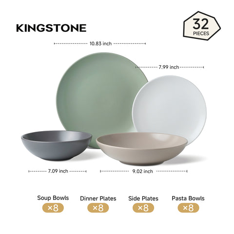 Ombra 32 Piece Dinnerware Set, Service for 8