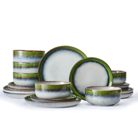 Palette 18 Piece Dinnerware Sets, Service for 6 - WK11405-GR18