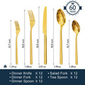Classic 60 Piece Flatware Set, Service for 12 - KS6612-GL60