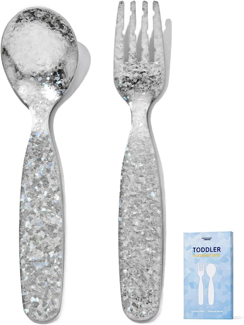 Pure Titanium 2 Pcs Toddler Utensils