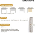 Rustic French Solid Linen Table Runner - KS77004-N04