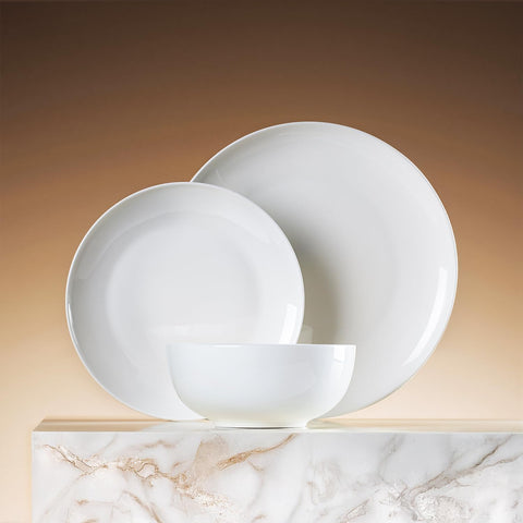 Celestia Quiet Luxury Bone China 18 Piece Dinnerware Set, Service for 6