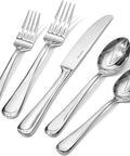 Silverware Set for 4, 20 Piece Stainless Steel Flatware Cutlery Utensil Set | KINGSTONE Heavy Duty Utensils, Modern Design, Mirror Polished Knives Fork and Spoon,Dishwasher Safe for Wedding Housewarming