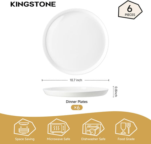 Celestia Classic Bone China Set Of 6 Plates