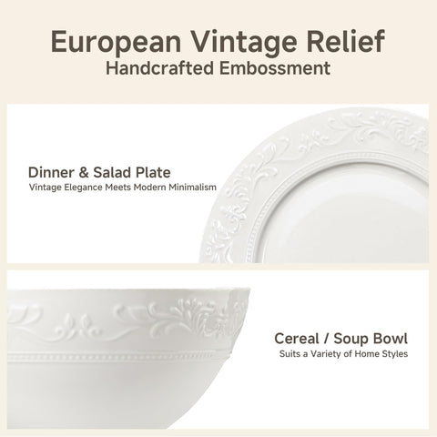 Revival Celestia Bone China 18 Piece Dinnerware Set, Service for 6