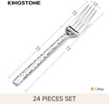 Traccia Set Of 24 Salad Forks - KS6614-Salad Fork24P