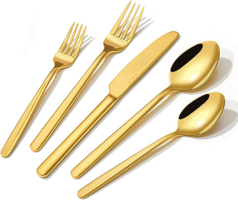 Classic 20 Piece Flatware Set, Service for 4 - KS6612-SL20