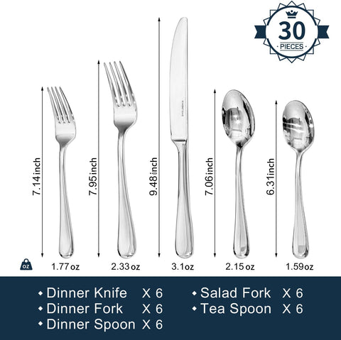 Atelier Droplet Stainless Steel Flatware Set