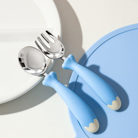 2 Pcs Toddler Utensils with Case