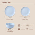 Celestia 18 Piece Dinnerware Set, Service for 6 - KS11103-18W-Blue