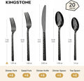 Traccia 20 Piece Flatware Set, Service for 4 - KS6614-BL20
