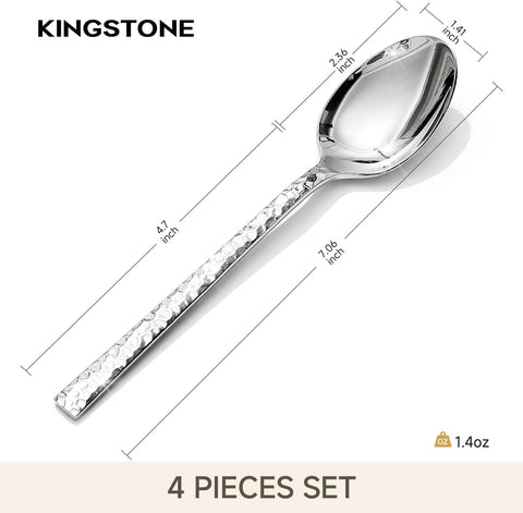 Artisan Traccia Set Of 4 18/10 Stainless Steel Tea Spoons