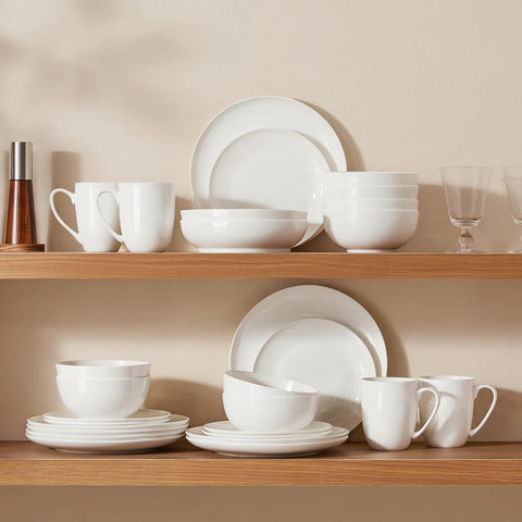 Celestia Bone China 16 Piece Dinnerware Set, Service for 4 (With Cups)