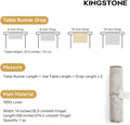 Rustic French Solid Linen Table Runner - KS77004-N03