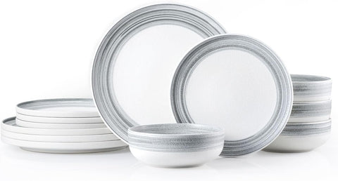 Artisan Modern Stoneware 12 Piece Dinnerware Set, Service for 4