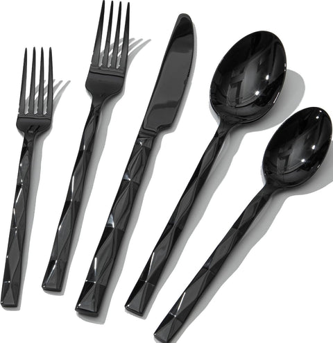 Facet 60 Piece Flatware Set, Service for 12