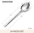 Traccia Set Of 24 Tea Spoons - KS6614-Teaspoons24P