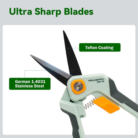 PrunePro 2 Pack Stainless Steel Garden Pruning Shears