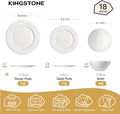 Revival 18 Piece Dinnerware Set, Service for 6 - WK11305-18T