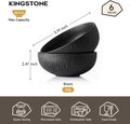 Obsidian Set Of 6 Bowls - WK11303-Bowl-6T
