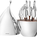 20 Piece Classic Silverware Set with Droplet Storage Organizer