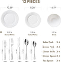 Textured 32 Piece Dinnerware Set, Service for 4 - WK11301-12p+20p