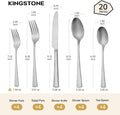 Linea 20 Piece Flatware Set, Service for 4 - WK6611-MT-20P
