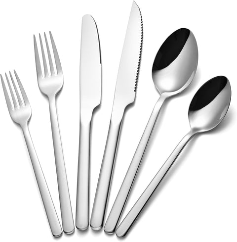 18/10 Stainless Steel 24 Piece Flatware Set, Service for 4