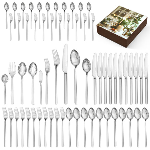 Classic 65 Piece Flatware Set, Service for 8 - KS6612-GF65