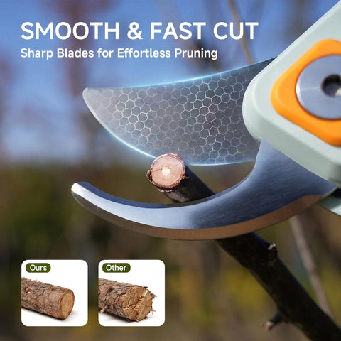 PrunePro 8.2" Pruning Shears Ultra Sharp Lightweight Bypass Plant Clippers
