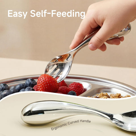 Wonderland 2 Pcs Toddler Utensils