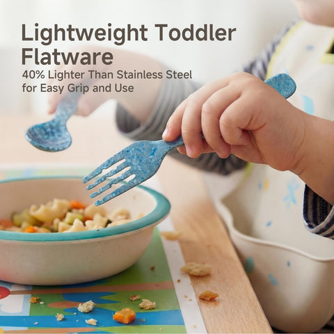 Pure Titanium 2 Pcs Toddler Utensils