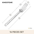 Traccia Set Of 16 Dinner Forks - KS6614-Fork16P