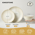Artisan 24 Piece Dinnerware Set, Service for 8 - WK11409-BU24