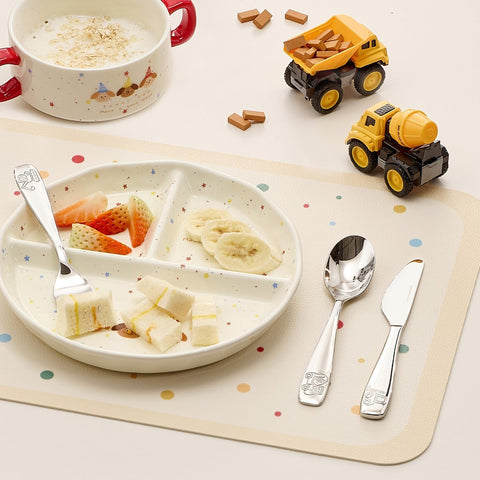 3 Pcs Kids Fork, Spoon & Knife Set