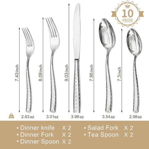 Maris 10 Piece Flatware Set, Service for 2
