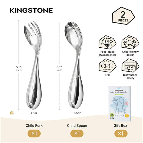 Wonderland 2 Pcs Toddler Utensils