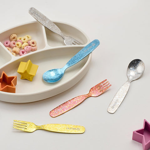 Pure Titanium 2 Pcs Toddler Utensils