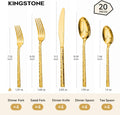 Traccia 20 Piece Flatware Set, Service for 4 - KS6614-BL20