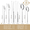 Traccia 36 Piece Flatware Set, Service for 6 - KS6614-36
