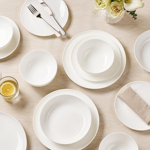 Celestia Quiet Luxury Bone China 24 Piece Dinnerware Set, Service for 6