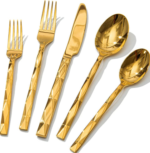 Facet 60 Piece Flatware Set, Service for 12