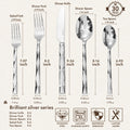 Facet 30 Piece Flatware Set, Service for 6 - WK8812-30P