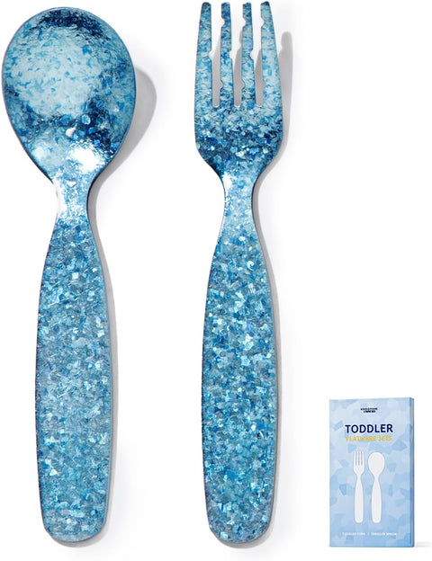 Pure Titanium 2 Pcs Toddler Utensils