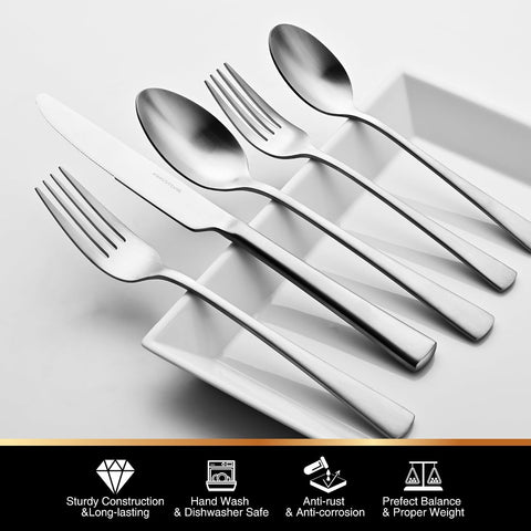 18/10 Stainless Steel Classic 20 Piece Flatware Set, Service for 4