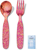Pure Titanium 2 Piece Toddler Utensils - WK55601-red