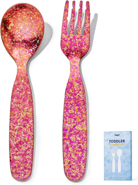 Pure Titanium 2 Pcs Toddler Utensils